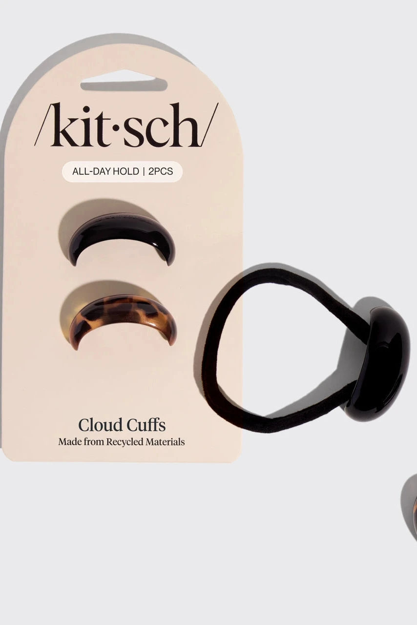 The Black & Tort Cloud Cuffs - Small by KITSCH