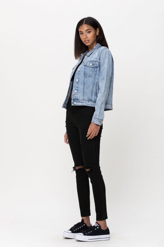The Marlow Mid Length Classic Denim Jacket