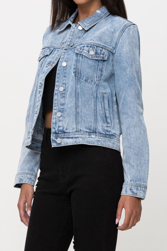 The Marlow Mid Length Classic Denim Jacket
