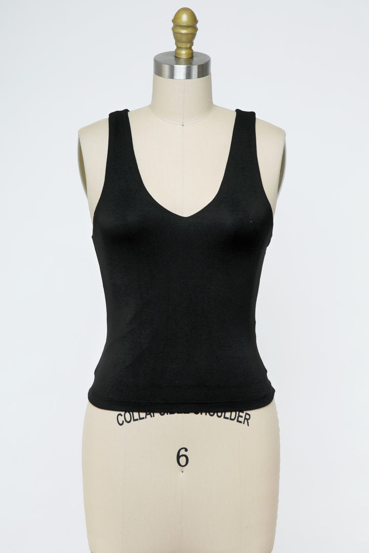 The Essential Cropped Double Layer Tank Top