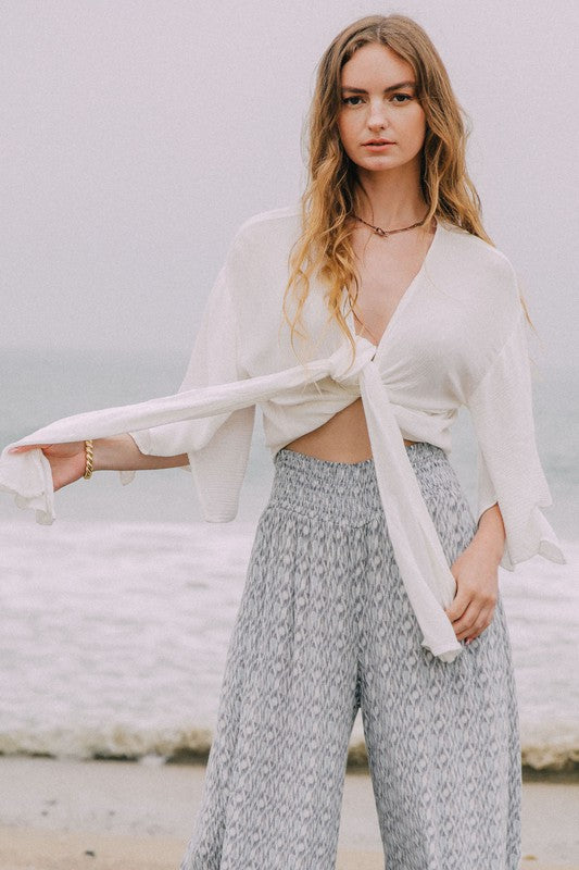 The Days Of Summer Tie Front Kimono Top