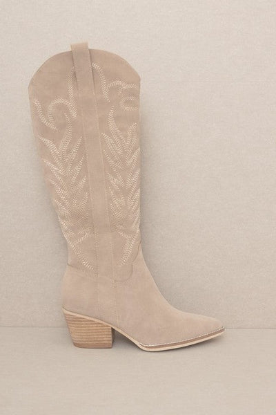 The Samara White Western Boots