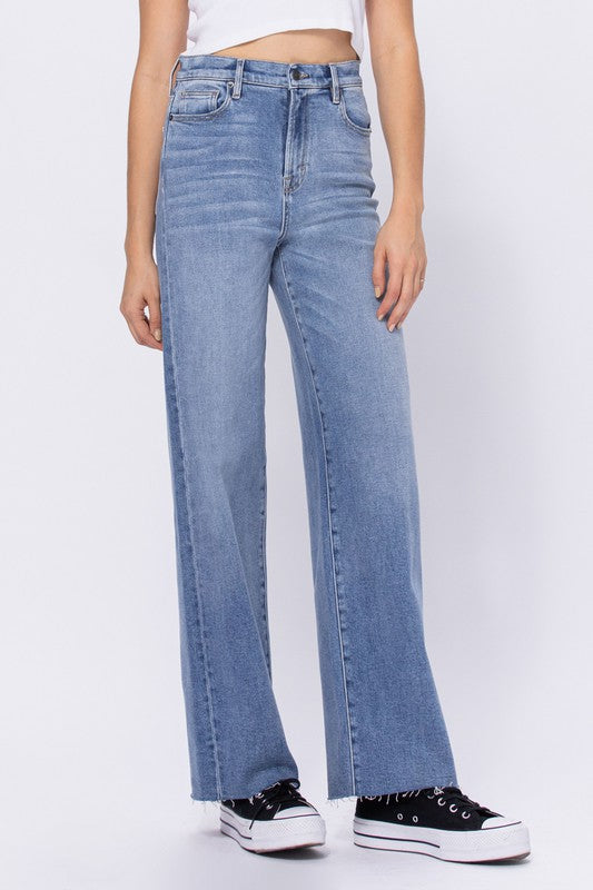 The Not Your Dads Medium Light Wash Clean Stretch Dad Jean