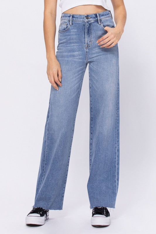 The Not Your Dads Medium Light Wash Clean Stretch Dad Jean