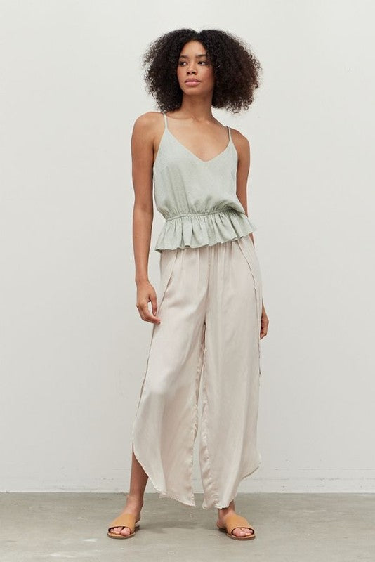 The Greta Cirrus Ruffled Tank Top