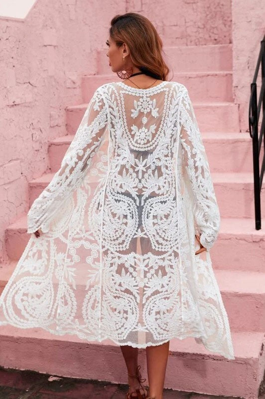 The Take Me To The Beach Lace Kimono