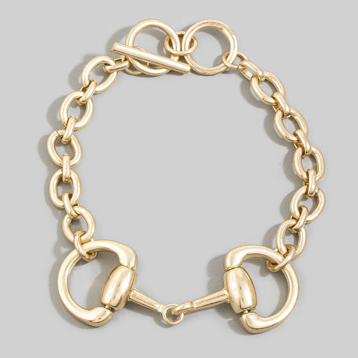 The Equestrian Equestrian Horse Bit Toggle Clasp Bracelet