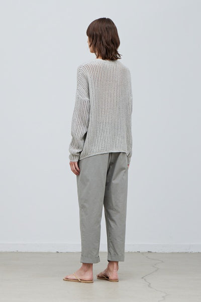 The Sail Away With Me Fog Textured Open Knit Sweater