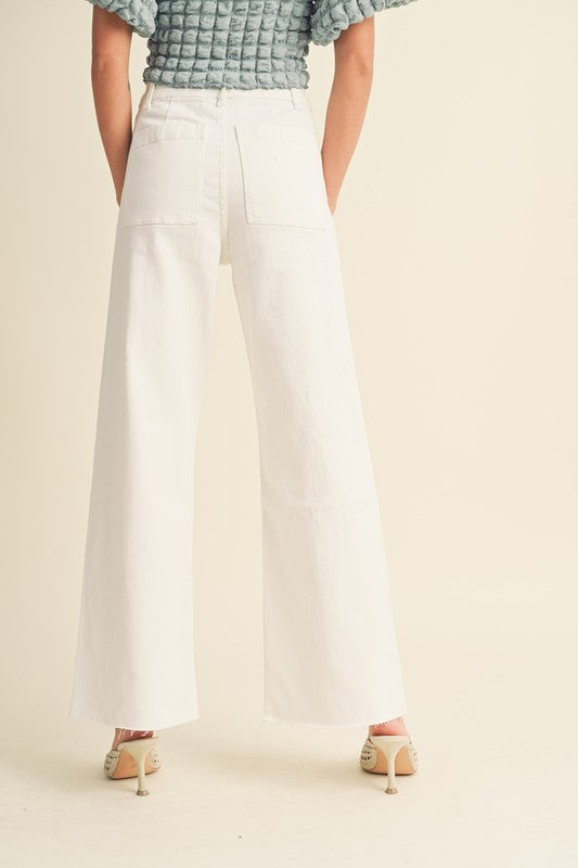 The Sideways Glance Washed Wide Leg Pants