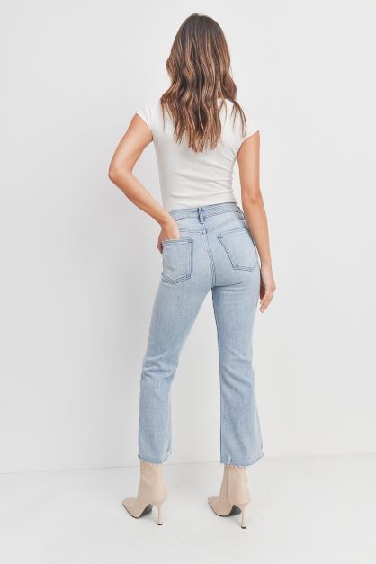 The Liberty High Rise Crop Jeans