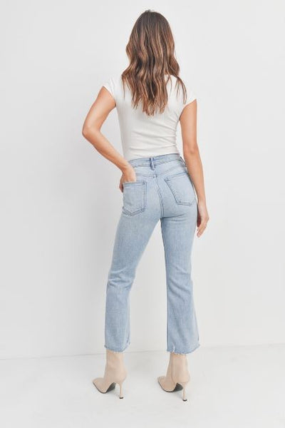 The Liberty High Rise Crop Jeans