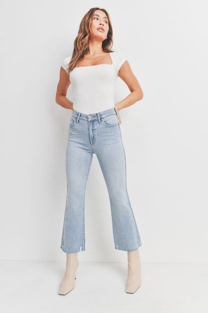 The Liberty High Rise Crop Jeans