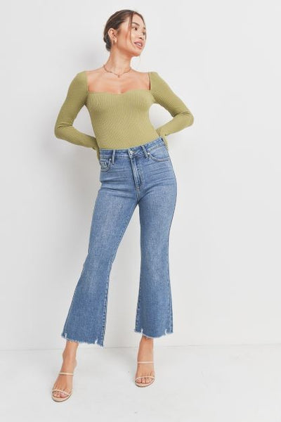 The Liberty High Rise Crop Jeans