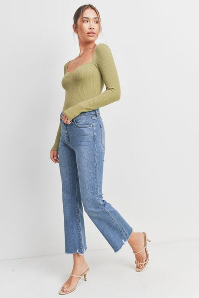 The Liberty High Rise Crop Jeans
