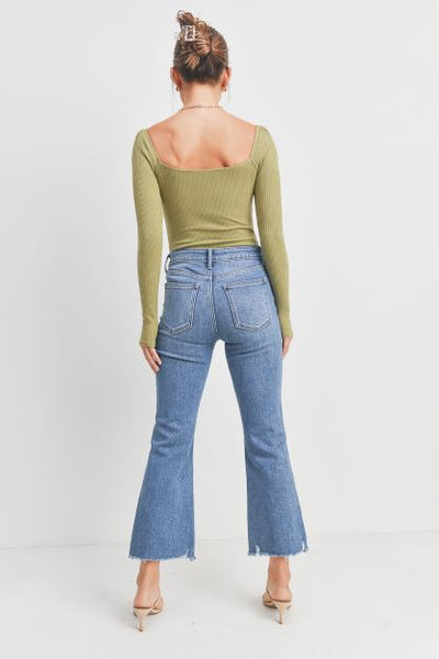 The Liberty High Rise Crop Jeans