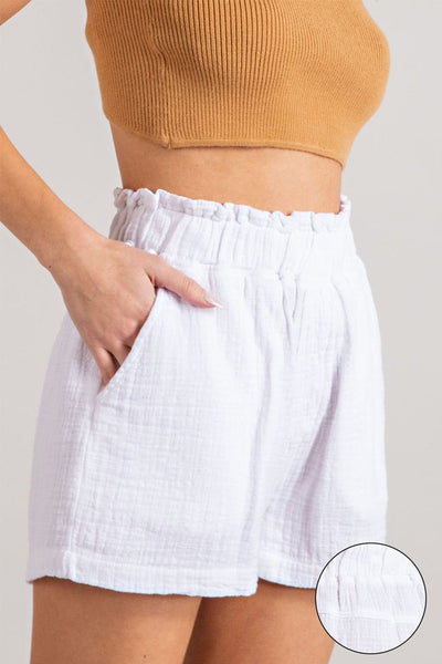 The Alys Beach White Soft Washed Shorts