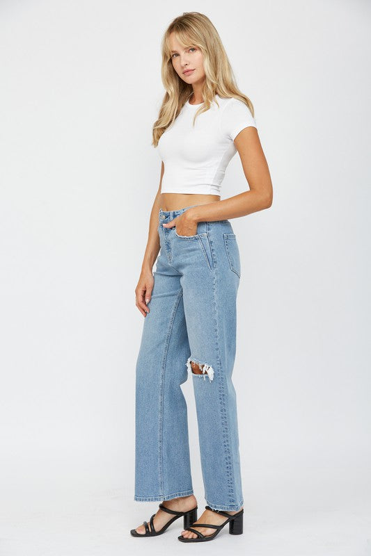 The Varsity Blues High Rise Flare Jeans