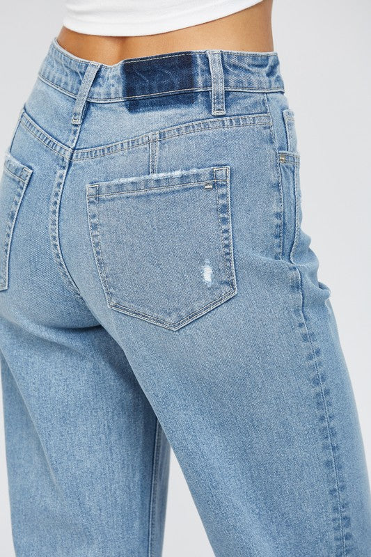 The Varsity Blues High Rise Flare Jeans
