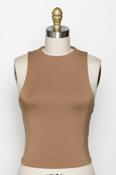 The Danielle Sleeveless High Neck Top