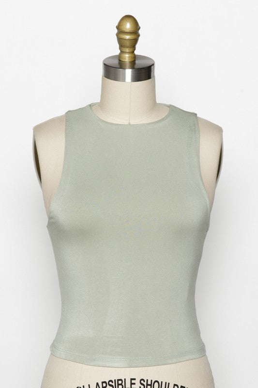 The Danielle Sleeveless High Neck Top