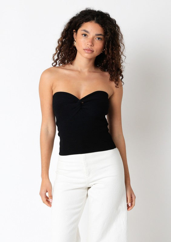 The Laken Knit Tube Top