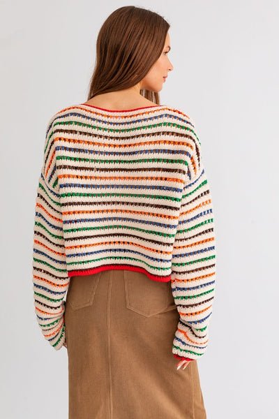 The Sunset Heights Open Knit Sweater