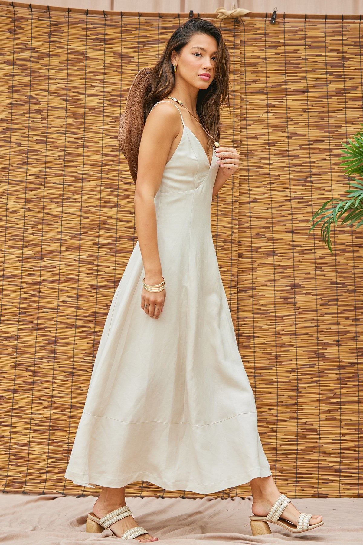 The Jolene Linen Maxi Dress