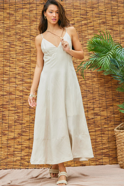 The Jolene Linen Maxi Dress