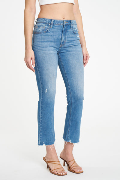 The Emery Double Tap High Rise Cropped Bootcut Jeans