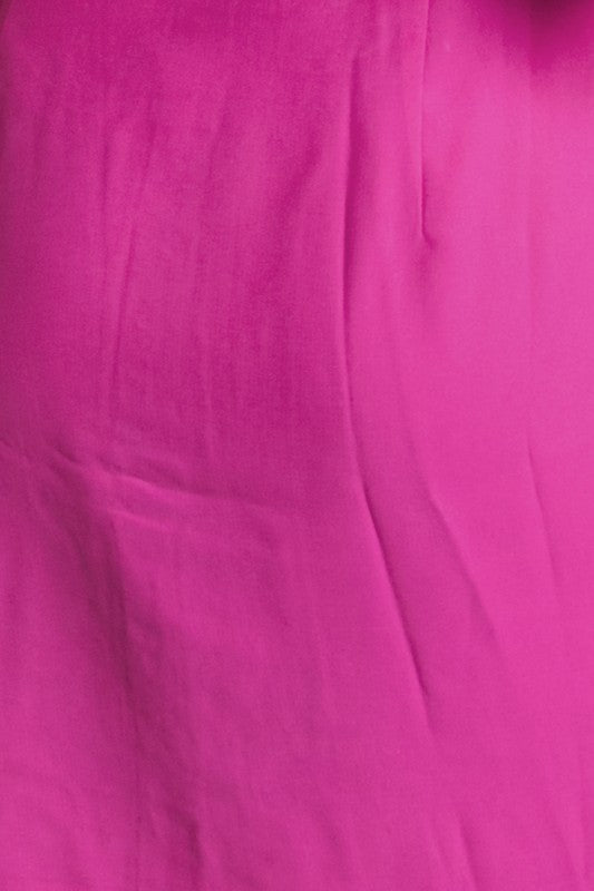 The Pretty In Pink Side Tie Mini Dress