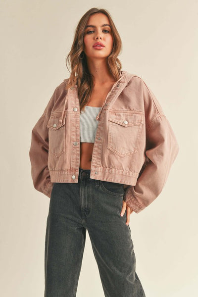 The Keeping It Cool Washed Cotton Jacket With Hood