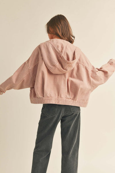 The Keeping It Cool Washed Cotton Jacket With Hood