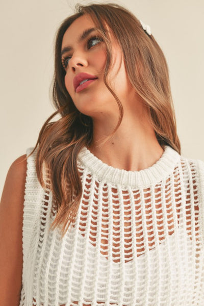 The Bottom Line Sleeveless Crochet Top
