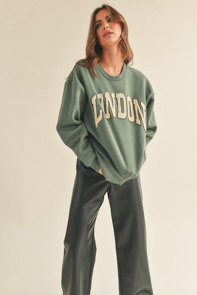 The London Emerald Green Patch Sweatshirt