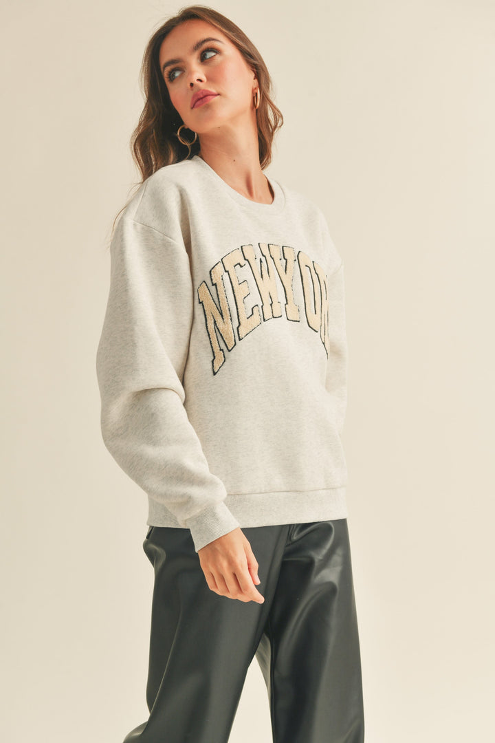 The New York Letter Patch Sweatshirt