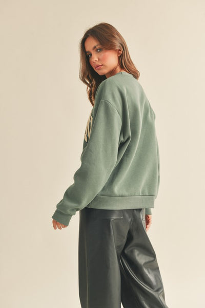 The London Emerald Green Patch Sweatshirt