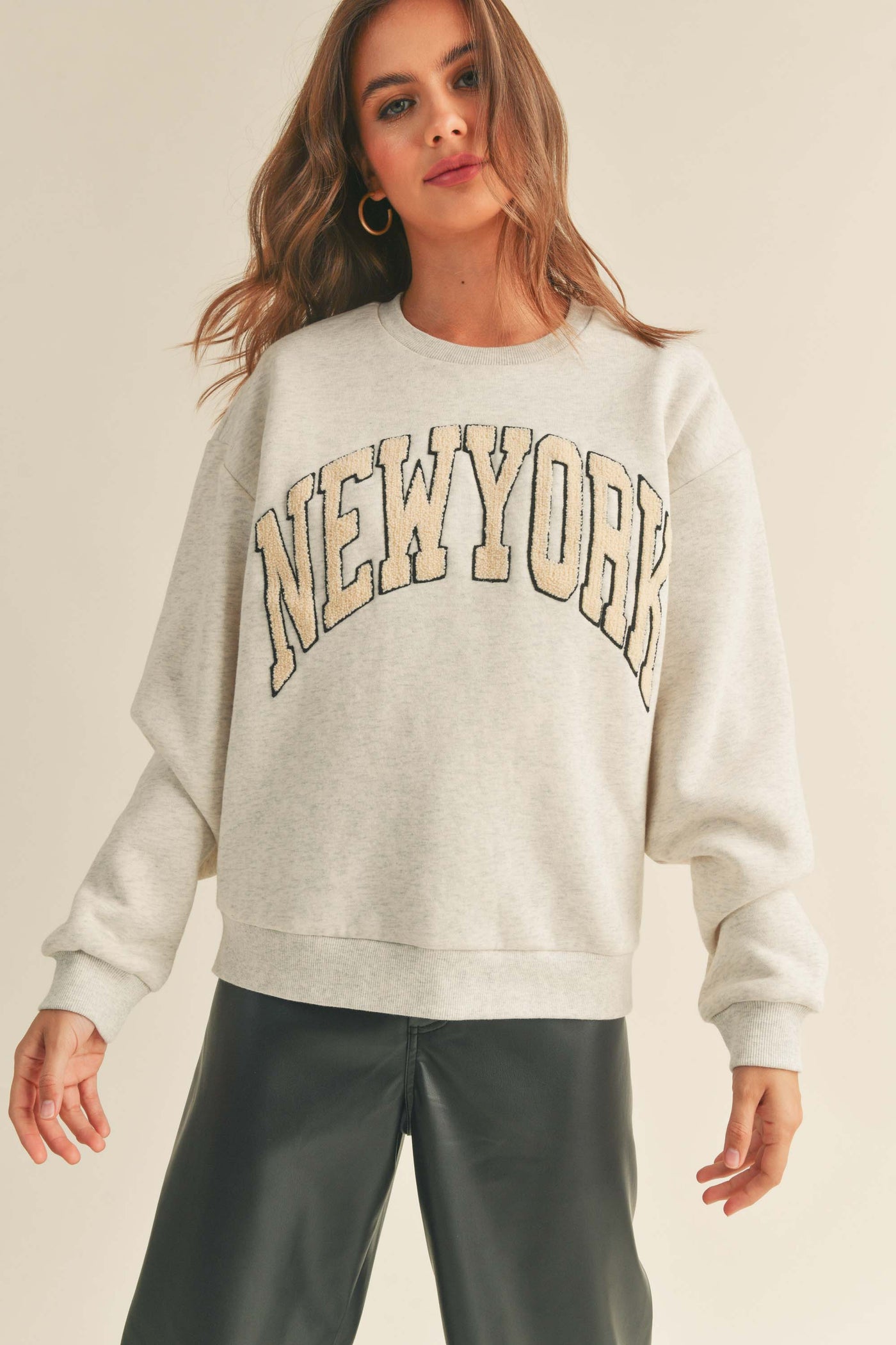 The New York Letter Patch Sweatshirt