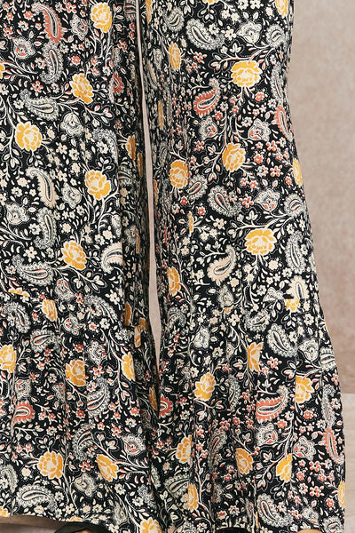 The Pretty In Paisley Wide Leg Halter Jumpsuit