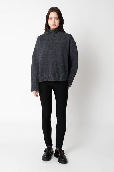 The Mckenna Split Back Turtleneck Sweater