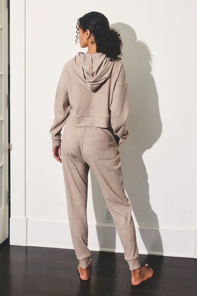 The Day After Ribbed Hoodie and Pants Set