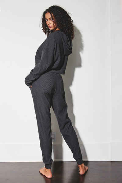 The Day After Ribbed Hoodie and Pants Set