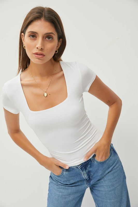 The As Per Usual Classic Square Neck Tee