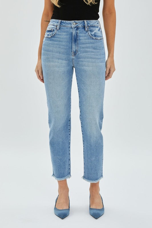 The Night Dunes Medium Wash Straight Leg Jeans