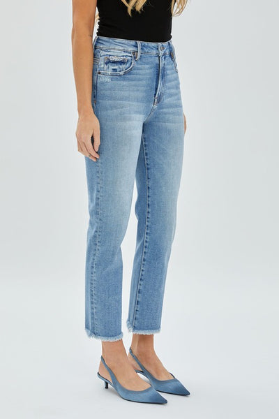 The Night Dunes Medium Wash Straight Leg Jeans
