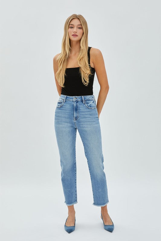 The Night Dunes Medium Wash Straight Leg Jeans