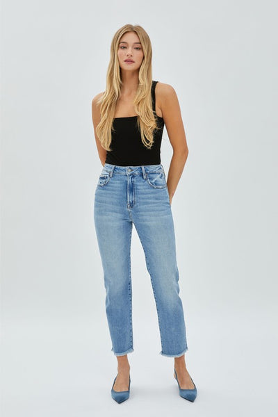 The Night Dunes Medium Wash Straight Leg Jeans