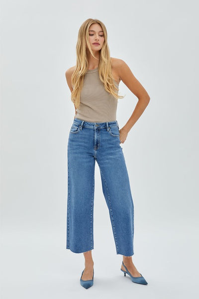 The You Should Know Medium Wash Wide Leg Jeans