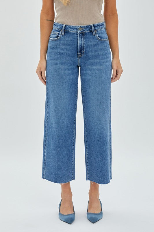 The You Should Know Medium Wash Wide Leg Jeans