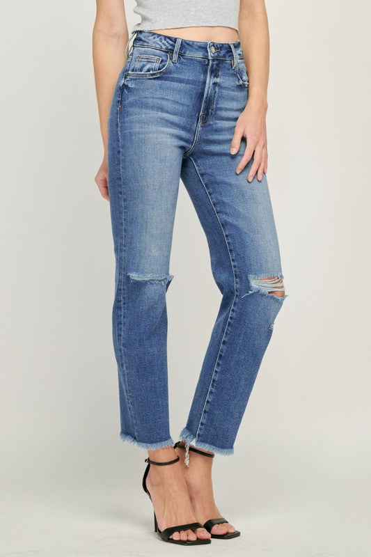 The Day Follows Night High Rise Straight Leg Jeans