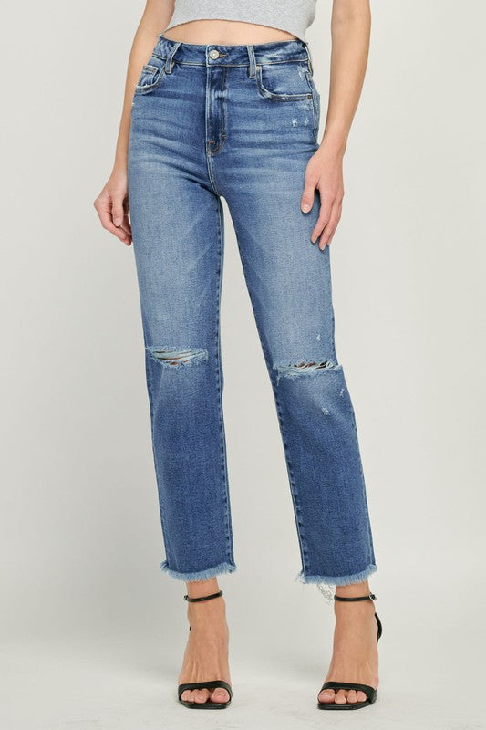 The Day Follows Night High Rise Straight Leg Jeans